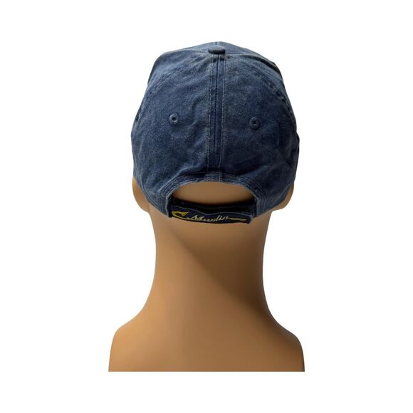 Marlin Sport Cap Blue Fishing Hat Embroidered Fish Angler Ocean Deep Dad Cap - Picture 3 of 6